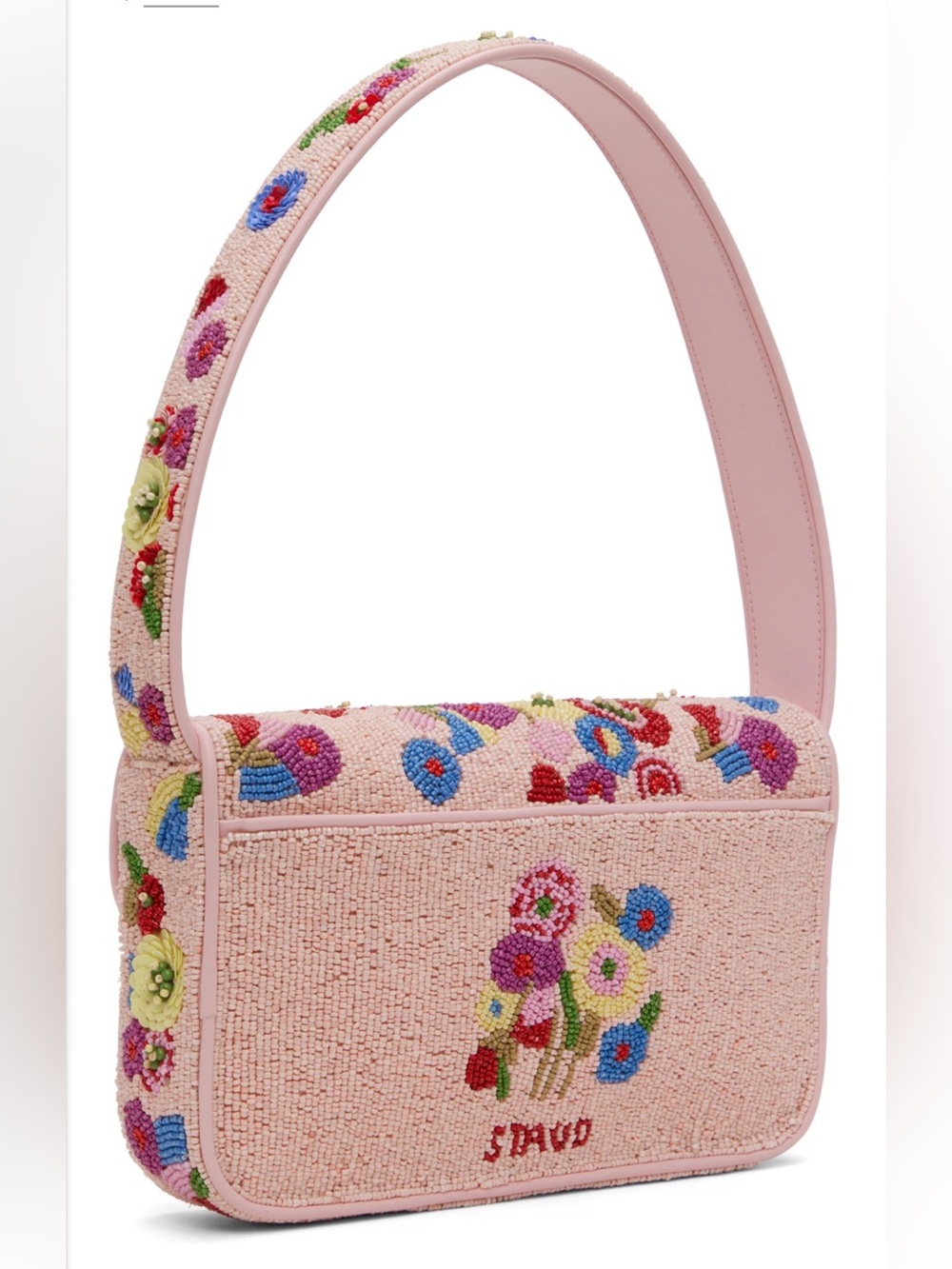 NWT STAUD Tommy Beaded Bag, Wildflowers - Picture 2 of 6
